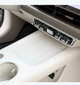 For 2026 GWM ORA 5 Silicone Dustproof Mat Center Console Wireless Charging Anti-Dirty Protective Pad White Interior Accessories
