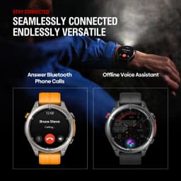 New Zeblaze Stratos 4 GPS Smart Watch 1.43'' AMOLED Display Built-in Flashlight Compass Barometric Altimeter 5 ATM Smartwatch