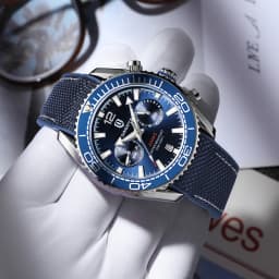 QINGXIYA Brand Luxury Multifunctional Quartz Watch Men Silicone Strap Waterproof Luminous Chronograph Watches Mens Sports Watch