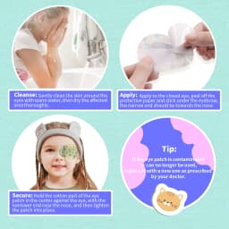 NEW 90PCS Kids Eye Patch Cartoon Stickers, Amblyopia Training Vision Aid, Adhesive Eye Cover for Adult Children Sight Care Pads