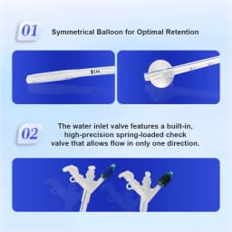 Califed Silicone Gastrostomy Tube Multi Functional Connector X-Ray Medical PEG Tube With Balloon Gastrostomy Surgical Equipment