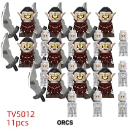 11pcs Medieval Elf Rohan Soldiers Guard Army Lotr Action Dolls Mini Building Blocks Assembly Building Blocks MOC Children's Gift