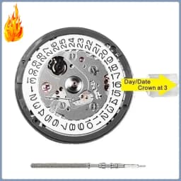 Mechanical Movement NH35 Premium NH35A White At 3/3.8/6 Date Wheel 24 Jewels Automatic Self-winding High Accuracy Movt Replace