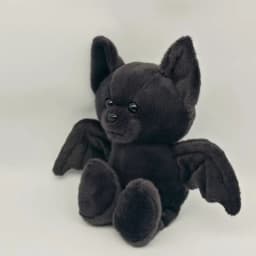 Halloween Black Bat Plush Toys Cartoon Stuffed Animals Doll Balck Bear Bat Soft Plushie Toy Halloween Party Decoration Gifts