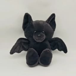 Halloween Black Bat Plush Toys Cartoon Stuffed Animals Doll Balck Bear Bat Soft Plushie Toy Halloween Party Decoration Gifts