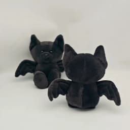 Halloween Black Bat Plush Toys Cartoon Stuffed Animals Doll Balck Bear Bat Soft Plushie Toy Halloween Party Decoration Gifts