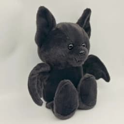 Halloween Black Bat Plush Toys Cartoon Stuffed Animals Doll Balck Bear Bat Soft Plushie Toy Halloween Party Decoration Gifts