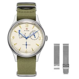 Seagull Mens 1963 Pilot Watch 40mm ST1780 Automatic Mechanical Movement Sapphire Crystal Retro Style Water Resistant 50m