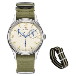 Seagull Mens 1963 Pilot Watch 40mm ST1780 Automatic Mechanical Movement Sapphire Crystal Retro Style Water Resistant 50m