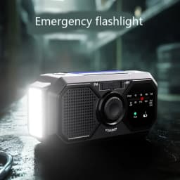 Portable Solar Radio, Emergency Kits First Aid Radio With Crank, Dynamo AM/FM Radio, Blackout Power Station, USB Phone Charger