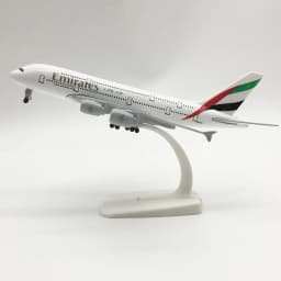 Plane Model Airbus A380 20cm Aircraft Model Emirates Metal Replica Alloy Material Aviation Simulation Airplanes Decoration
