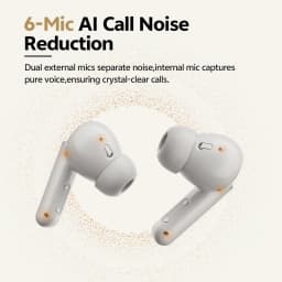 QCY Buds ANC -45dB Adaptive Noise Cancelling Wireless Bluetooth 5.4 Earbuds 6 Mics Clear Call 10mm Dynamic Driver Earphone 25Hrs
