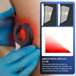 AiQUE Vein Locator with Storage Case Portable Medical Vein Finder Machine Nurse Injection Helper Handheld Emergency Vein Viewer