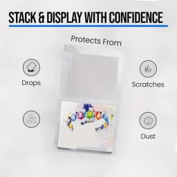 Acrylic stackable display box suitable for elite trainers, compatible with ETB high-quality rectangular storage box