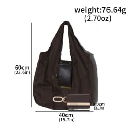 Creative Simple Storage Cloth Bag Large Capacity Eco-friendly Shopping Bag Keychain Practical Bag Charm Unique Accessory Gift