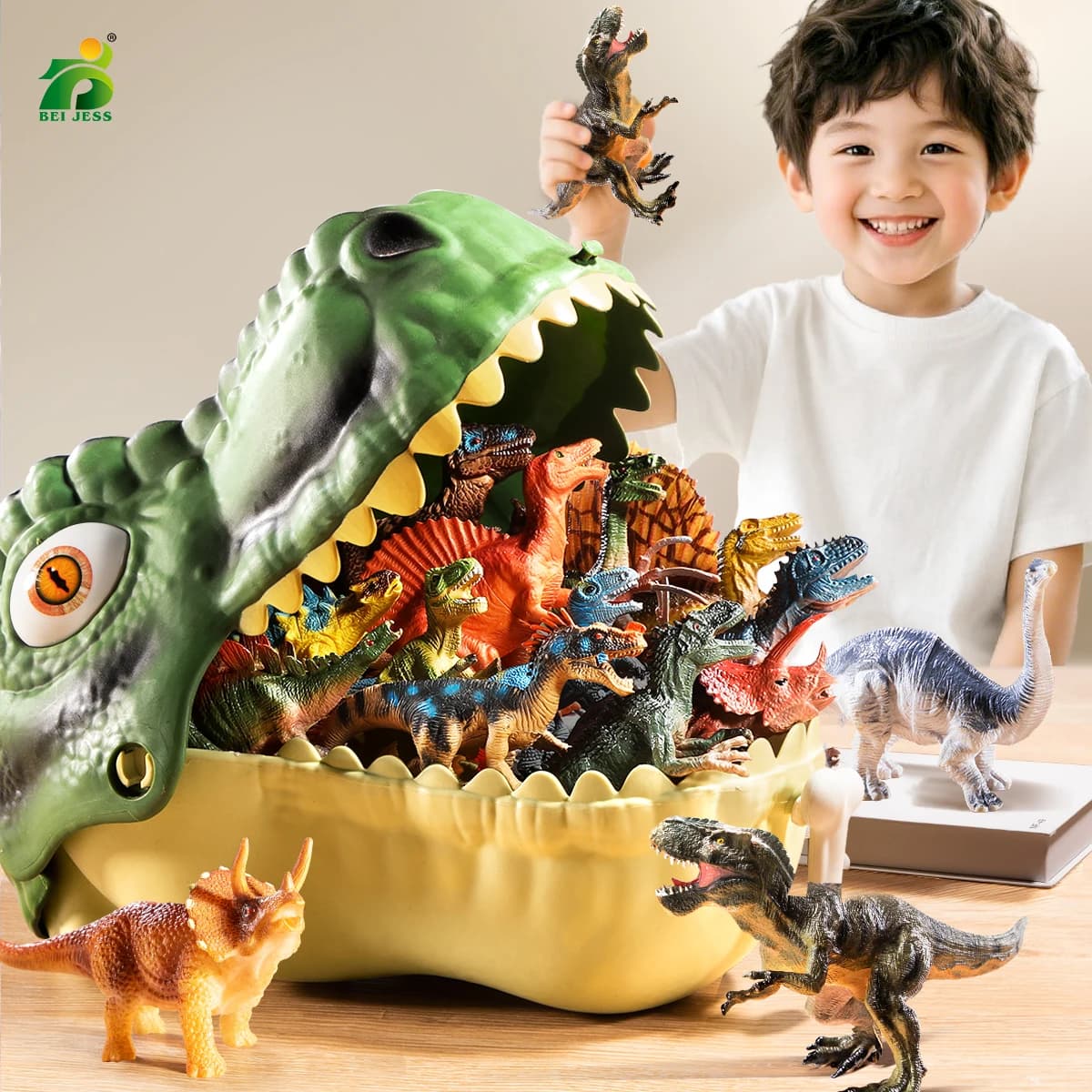 Simulation Dinosaur Toy for Boy Jurassic Models Children Action Figures PVC Tyrannosaurus World Animals Park Kids 3 Years Gift