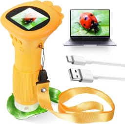 Kids Microscope 1000x Magnifier Microscope 200 Megapixels With LED Photo Video Function Educational Toys Science For Children