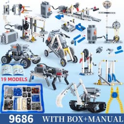 STEM 9686 Technical Parts Multi Technology Programming Educational Students Learn DIY Building Blocks Brick Power Kids Toys Gift