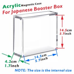 Acrylic Magnetic Display Case for Japanese Booster Box 5mm Clear Display Cases for Collectibles