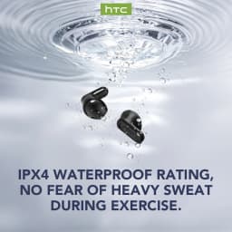 HTC NE20 TWS Bluetooth 6.0 Earbuds Smart LCD Touchscreen Real-Time AI Translation ENC Noise Reduction HiFi Audio for Sport