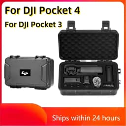 ForDJI Pocket 4 Waterproof Hard Case for DJI Osmo Pocket 3 Camera Accessories Travel Box Portable Carrying Case Black Suitcase