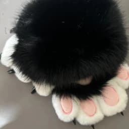 Kawaii Cartoon Cosplay Costume Gloves Furry Fursuit Kigurumi Plush Cat Paw Gloves Squeaky Kig Warm Cosplay Props Gifts