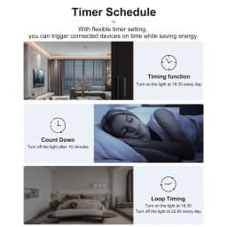 GIRIER Tuya Smart Dry Contact Switch Module WiFi DIY Breaker Relay Supports DC5V/12-48V AC100-240V Input/Output Works with Alexa