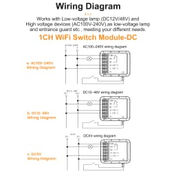 GIRIER Tuya Smart Dry Contact Switch Module WiFi DIY Breaker Relay Supports DC5V/12-48V AC100-240V Input/Output Works with Alexa
