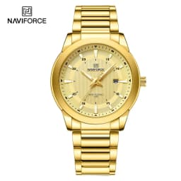 2024 Top Brand NAVIFORCE Mens Watches Stainless Steel Strap Casual Male Quartz Sports Wristwatch Luxury Waterproof Date Clock