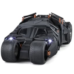 Large Scale 1:18 Batmobile Car Model Toy The Dark Knight Trilogy Sound Light Sliding Spray Alloy Vehicle Models Ornaments Gifts