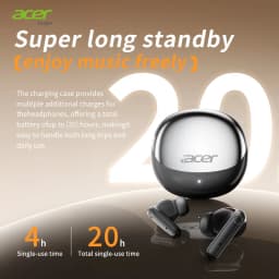 Acer Ohr546 Bluetooth Headphones 2025 New Model Wireless Earphones In-Ear Design Comfortable to Wear for Sports, Running, Calls, Noise Reduction, Compatible with Mobile Phones, Tablets, and Laptop Devices