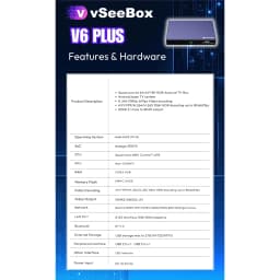2026 vSeeBox V6 Plus Voice Control 8K HD Wifi6 Easy Setup
