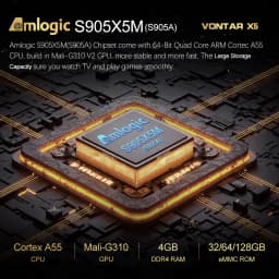 VONTAR X5 Android 14 TV Box Amlogic S905A (S905X5M) 4GB 128GB 32GB 64GB 1000M Wifi6 4K AV1 Google Play Media Player Set Top Box