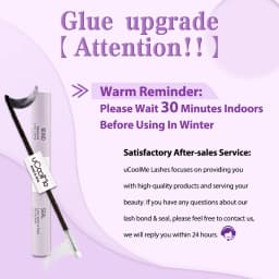 uCoolMe Lash Bond and Seal with Fast Glue Remover Strong Hold 150H Lashes Extension Waterproof and Long Lasting DIY Makeup Tool