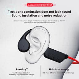 New True Bone Conduction IPX8 Waterproof Swimming Headphones Wireless Earphone Bluetooth Sport Headset MP3 With Mic For Runnin