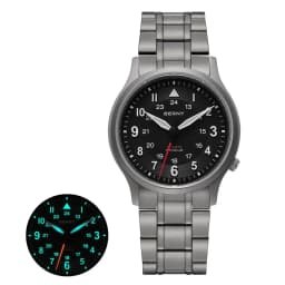 BERNY Full Titanium Watches for Men Outdoor Quartz Men's Field Wristwatch Super Luminous Sapphire Easy Read Watch