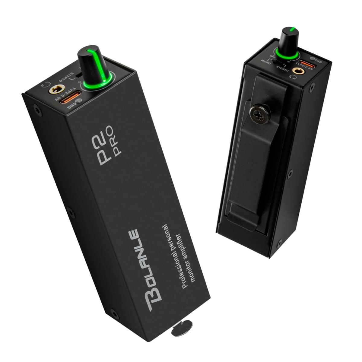 Bolanle P2 PRO IEM Rechargeable USB-C Ultra-Compact Personal In-Ear Monitor Amplifier Headset