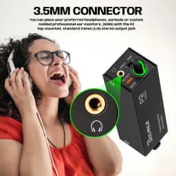 Bolanle P2 PRO IEM Rechargeable USB-C Ultra-Compact Personal In-Ear Monitor Amplifier Headset