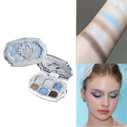 Flower Knows Swan Ballet 6 Color Eyeshadow Palette Matte Shimmer Pearl Glitter Waterproof Highly Pigmented Long Lasting Makeup