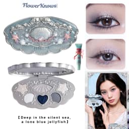 Flower Knows Swan Ballet 6 Color Eyeshadow Palette Matte Shimmer Pearl Glitter Waterproof Highly Pigmented Long Lasting Makeup