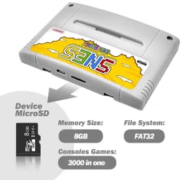 Super SFC V12 SNES Game Card 3000 in 1 With 8GB TF Card Game Card For Nintendo Super Famicom JP/EU Game Console With TF Card