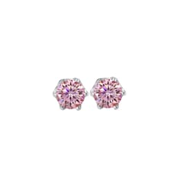 TY 0.3-2CT Moissanite Earrings 925 Sterling Silver Round Cut Stud Earrings Piercing Earrings for Men and Women Fine Jewelry