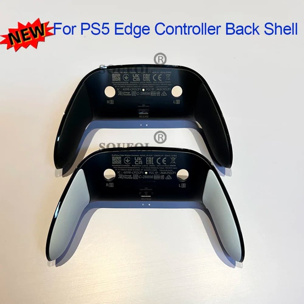 Black White For PS5 Edge Gamepad Back Cover Replacement Anti Slip Controller For Shell For Case Protective Grip Enhance