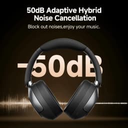 QCY H3 Pro ANC Wireless Bluetooth Headphone Hi-Res Spatial Audio Earphone with LDAC 50dB Active Noise Canceling Over Ear Headset