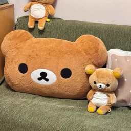 Rilakkuma Plush Pillow Soft Stuffed Animal Comfortable Sleeping Cushion For Bedroom Sofa Dormitory Kids Adults