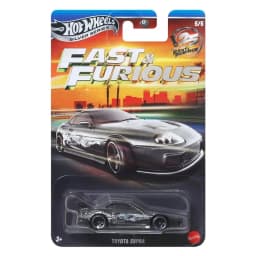 Stock Hot Wheels Diecast Car Model 26 New Alloy Fast Furious Silver Series Honda Civic Dodge Charger Mitsubishi Eclipse Gift