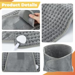 Back Heating Support Belt Electric Waist Brace With Adjustable Temperature Warm Back Belt Abdomen Warmer Lumbar Support Pad