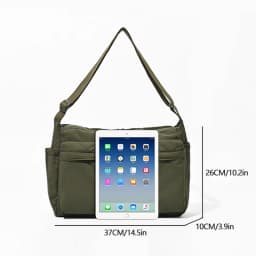 Leisure shoulder bag single shoulder bag large capacity computer bag multi pocket sports shoulder bag