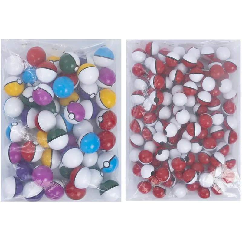New Style 50Pcs Elf Ball 5CM 100Pcs 3CM Pokemon Anime Action Figure Pet Pikachu Pocket Monster Pokeball Cartoon Toys Gifts