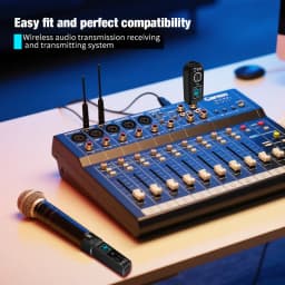 Microphone Converte XLR Transmitter and Receiver Wireless System Signal Adapter For Dynamic Mic Guitar Audio Mixer PA System